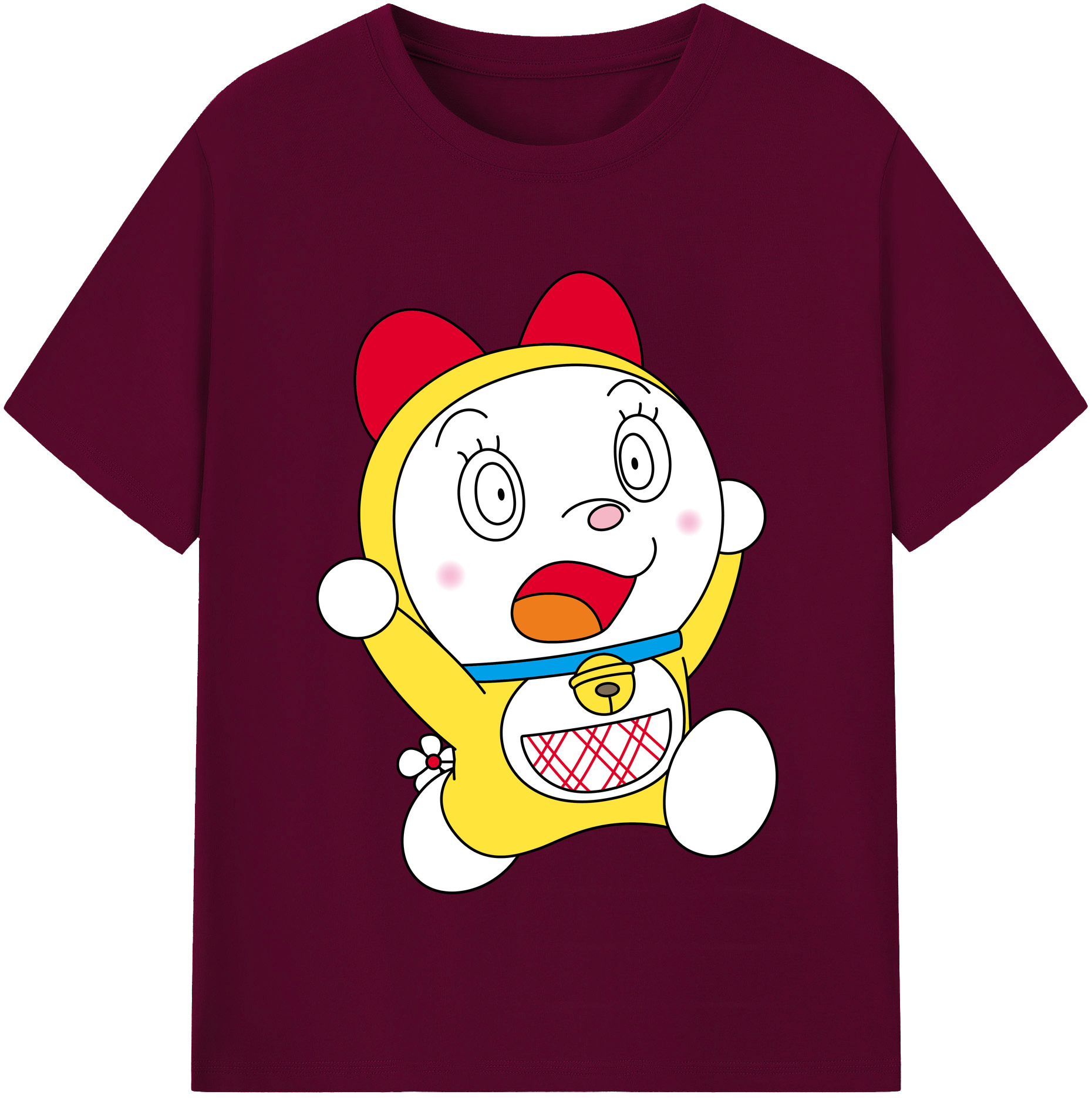 （画像用） ドラえもん ドラミ Doraemon Dorami レディースカジュアルプリントTシャツ（綿100％）